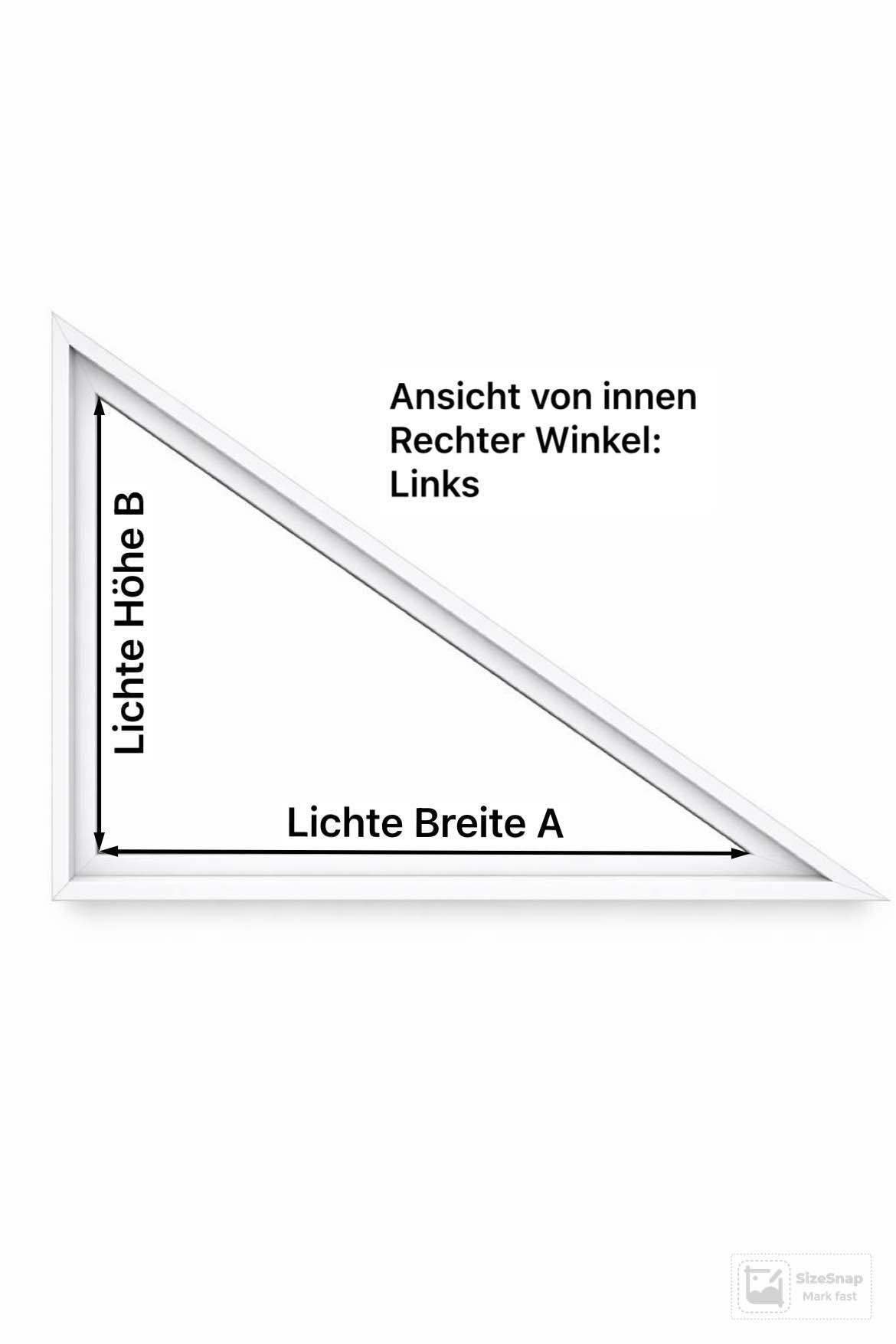 Fliegengitter für Fenster – rechtwinkliges Dreieck