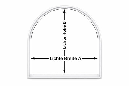 Fliegengitter für Fenster – Rundbogen