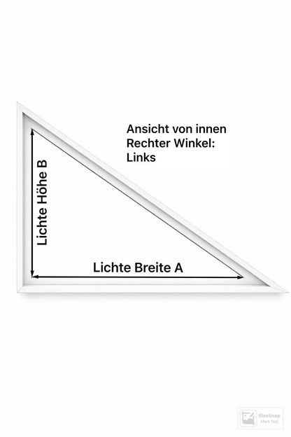 Fliegengitter für Fenster – rechtwinkliges Dreieck