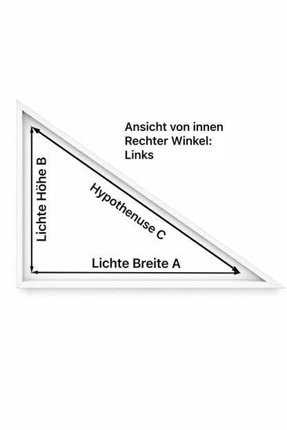 Fliegengitter für Fenster – rechtwinkliges Dreieck