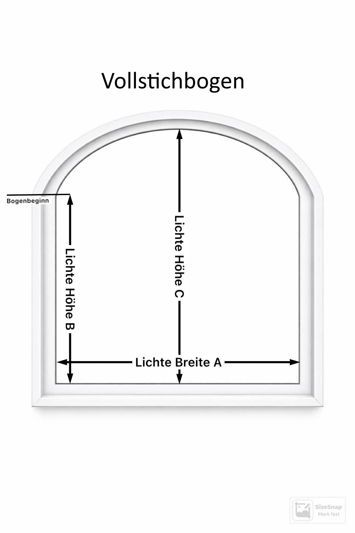 Fliegengitter für Fenster – Stichbogen