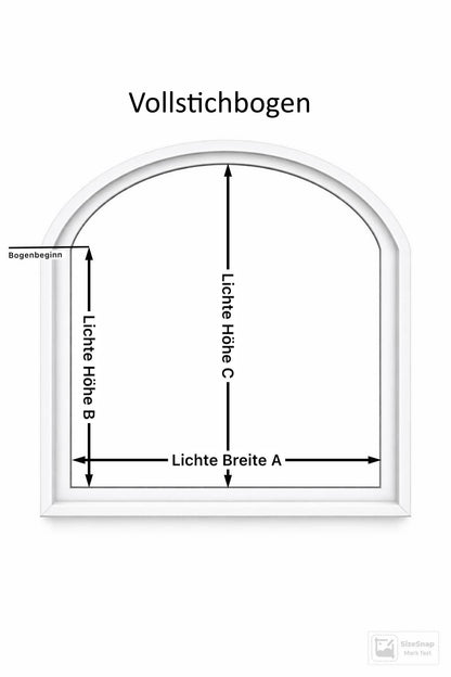 Fliegengitter für Fenster – Stichbogen