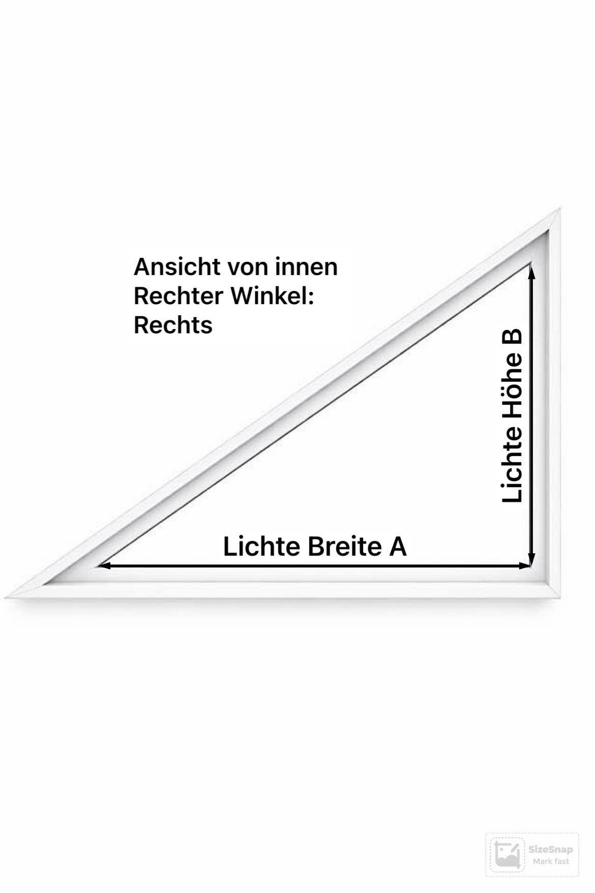 Fliegengitter für Fenster – rechtwinkliges Dreieck