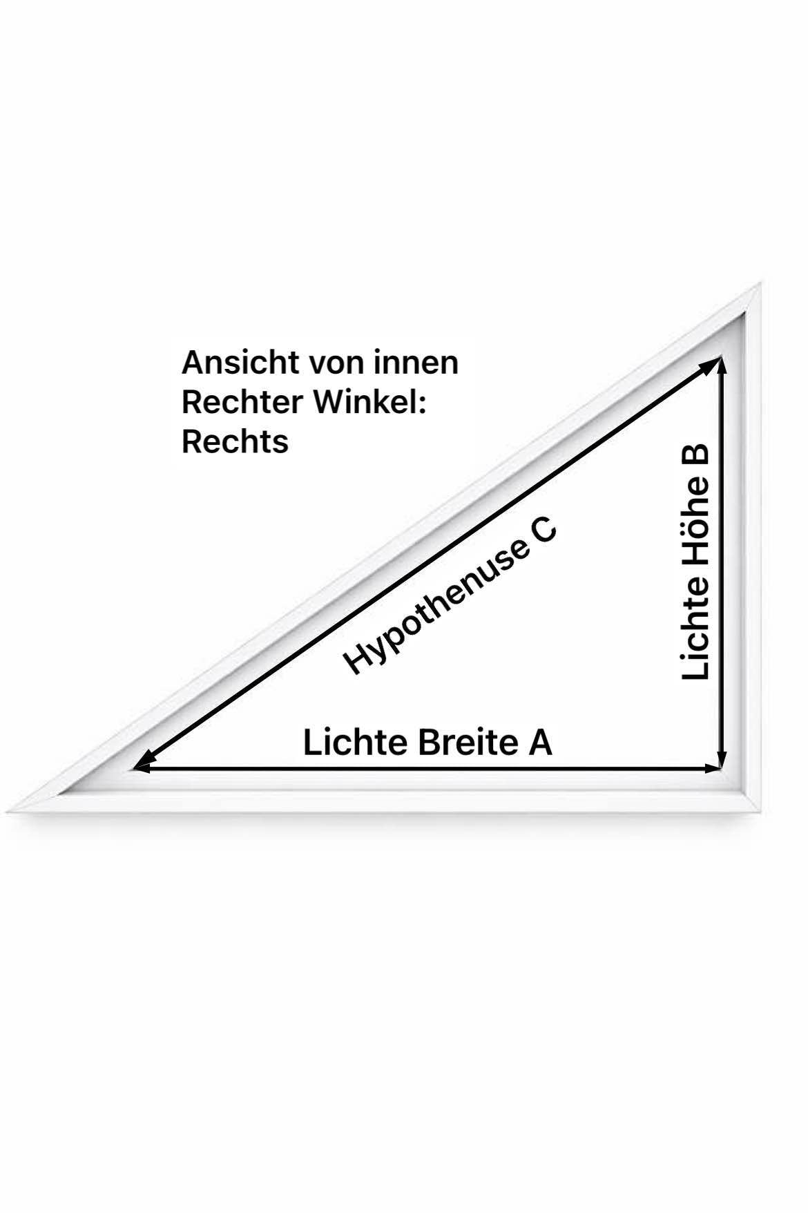 Fliegengitter für Fenster – rechtwinkliges Dreieck