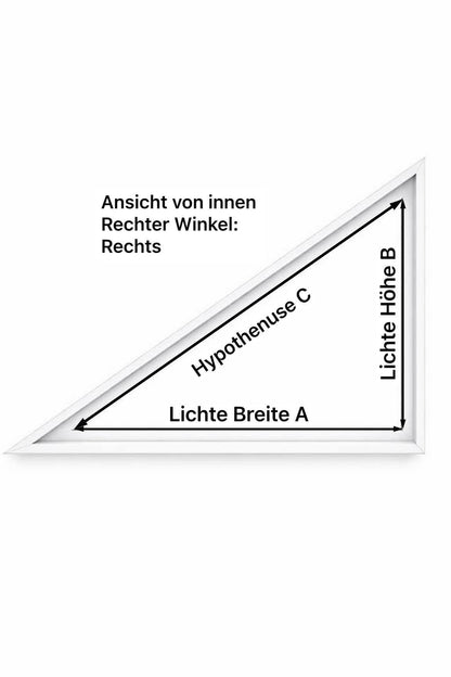 Fliegengitter für Fenster – rechtwinkliges Dreieck