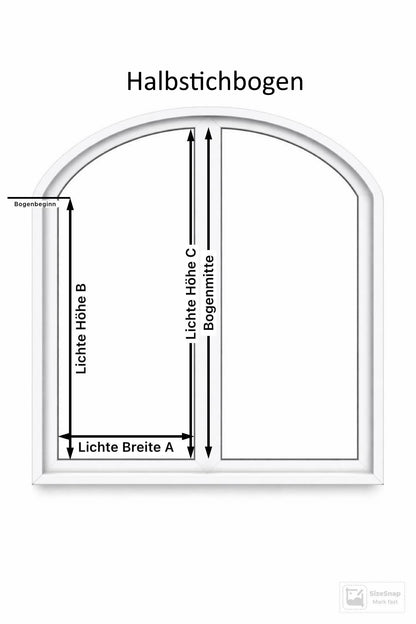 Fliegengitter für Fenster – Stichbogen